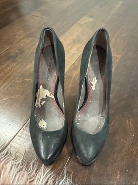 Miss Sixty Black Pointed-Toe Pumps